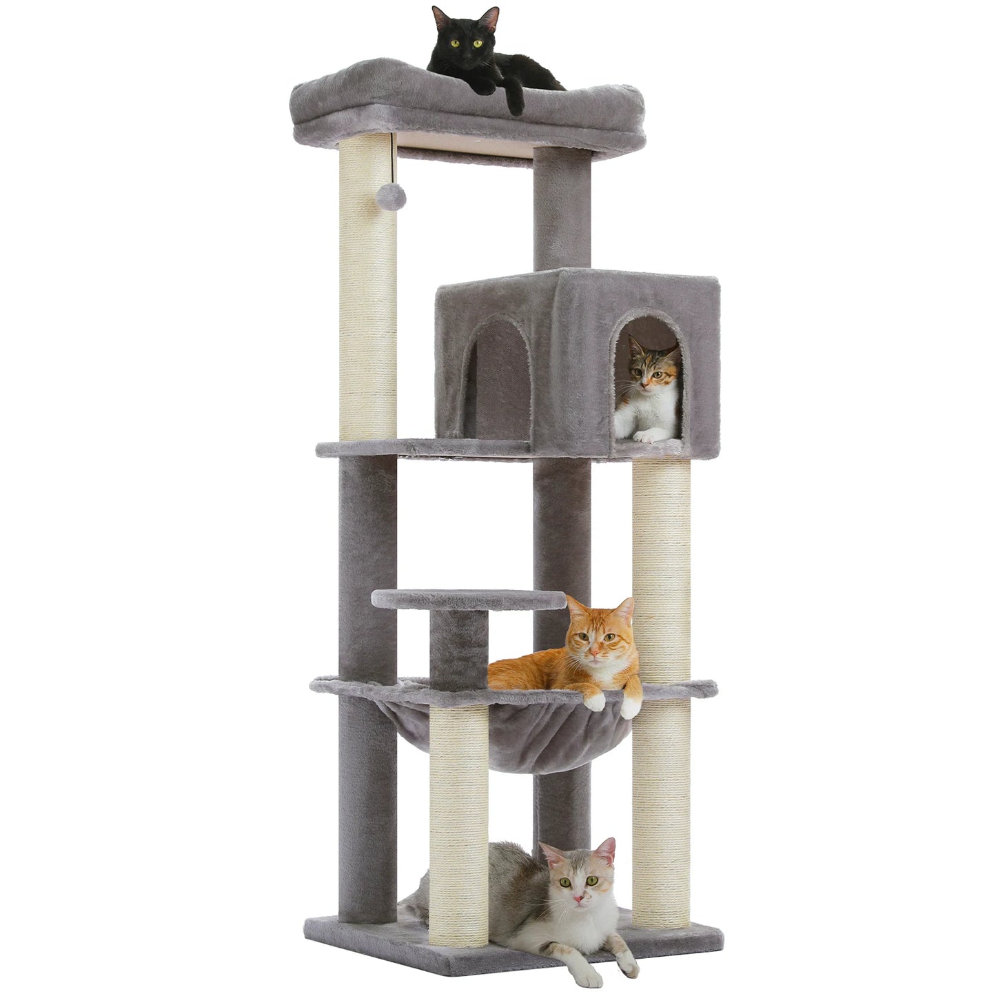 PAWZ Road Cat Tree With Scratching Posts And Hammock