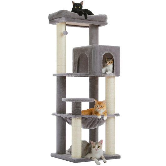 PAWZ Road Cat Tree With Scratching Posts And Hammock