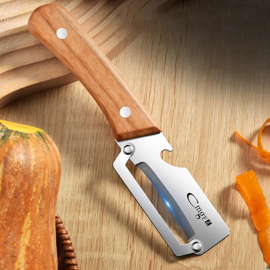 XUANXIANG Stainless Steel Peeler With Wooden Handle