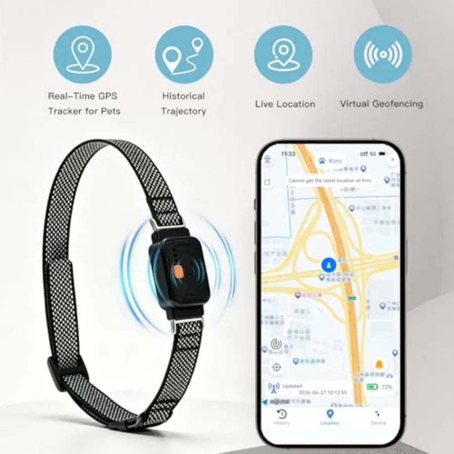 Yao Hui Huang GPS Dog Collar Real Time Wireless Alert