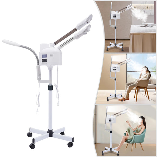 Bymaocar 3in1 Facial Steamer With LED Magnifier Lamp
