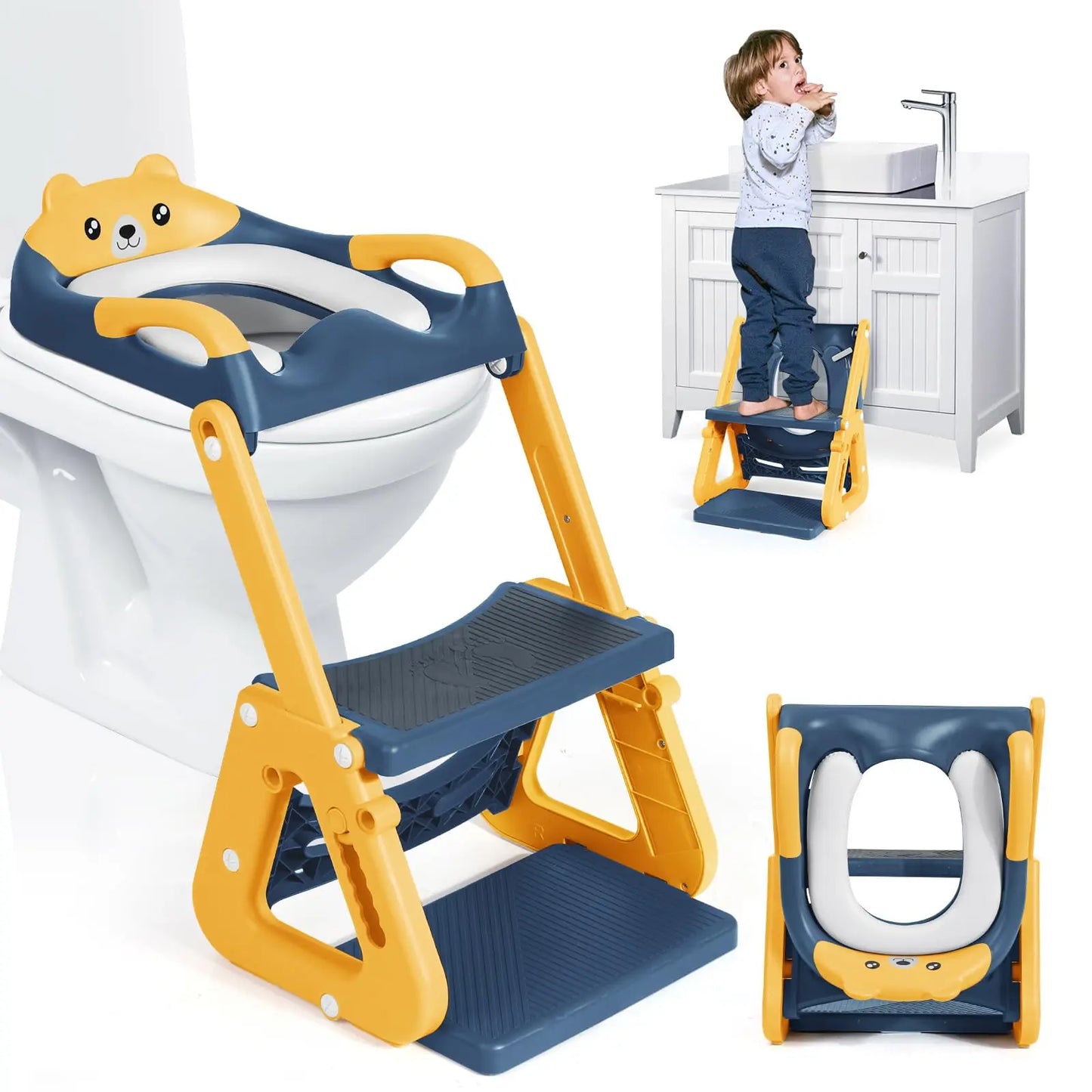 2-In-1 Potty Training Seat With Step Stool And Splash Guard