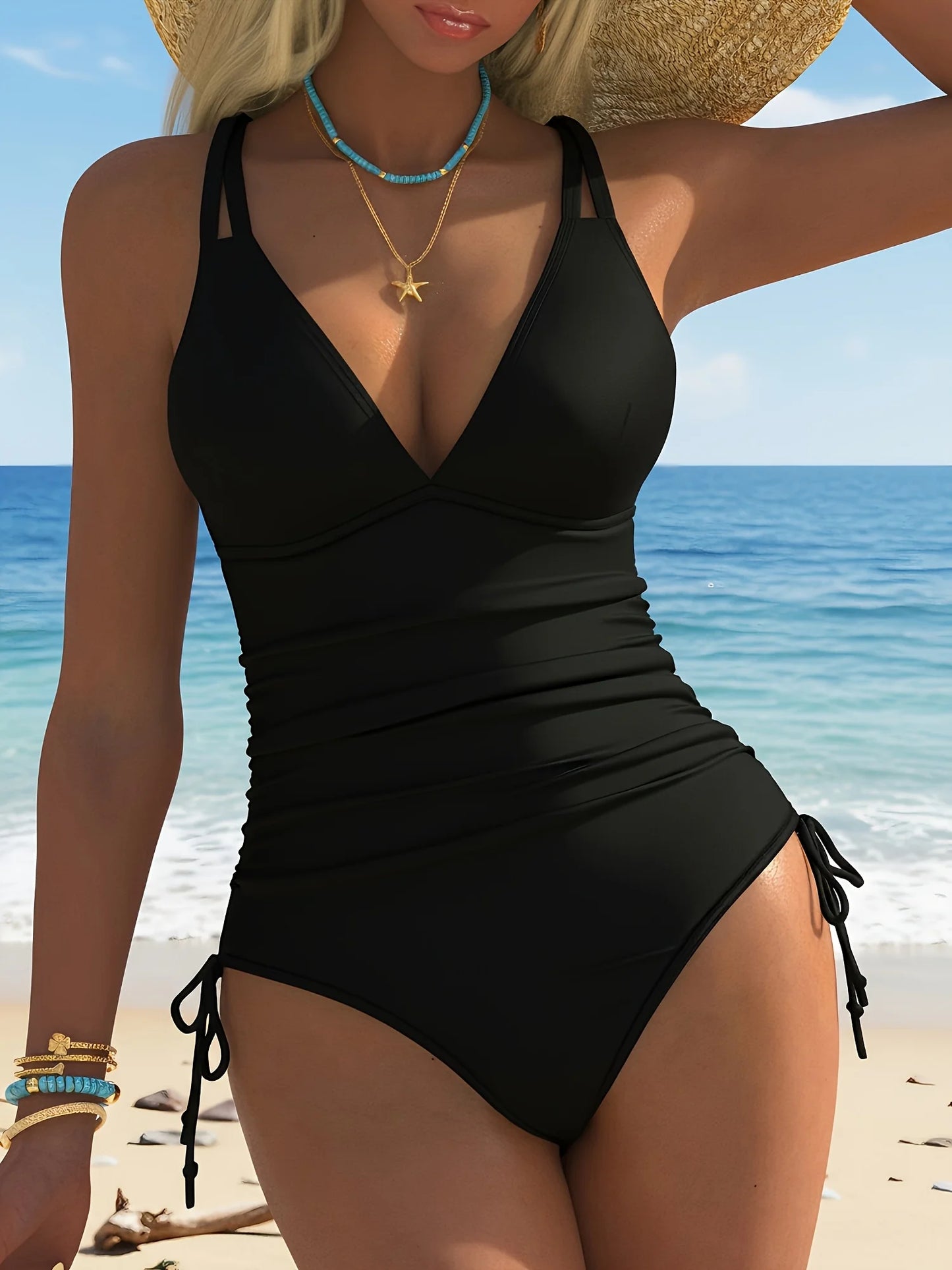 Women's Tight Fitting Competitive One Piece Swimsuit For Sports