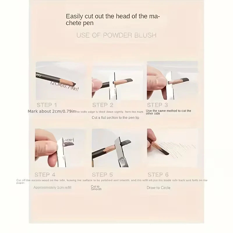 Waterproof Eyebrow Pencils Dual Ended With Spoolie Brush Smudge Proof