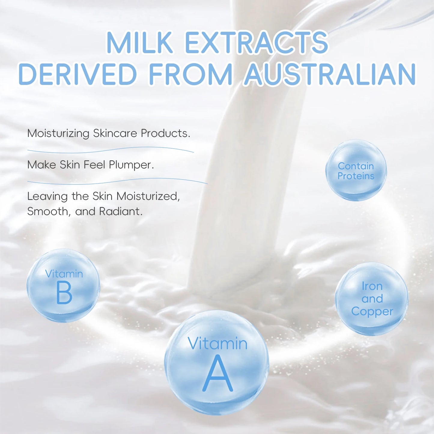 LAIKOU Milk Glowing Skincare Set Hydrating Brightening Anti-Age