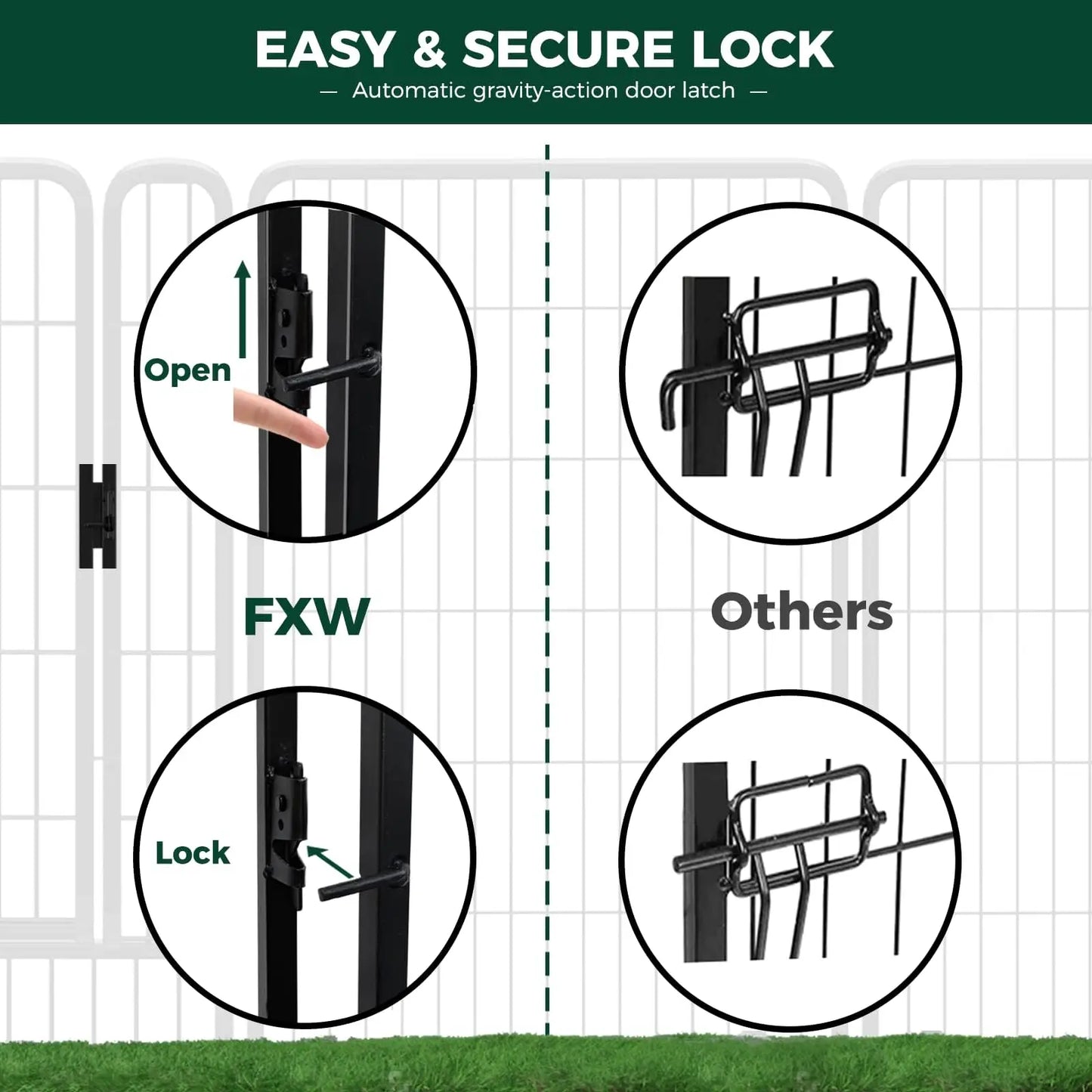 Studyset Dog Exercise Pen Indoor Outdoor Portable Metal