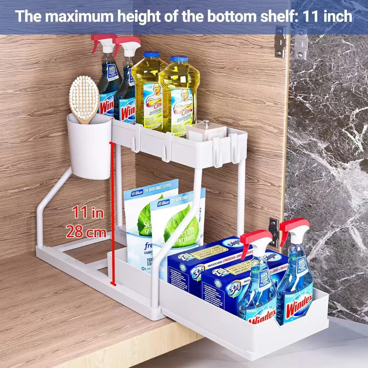 2-3 Layer Stainless Steel Kitchen Storage Rack for Dishes and Bowls - Used for Storing Cutlery, Plates and Bowls Kitchen Storage