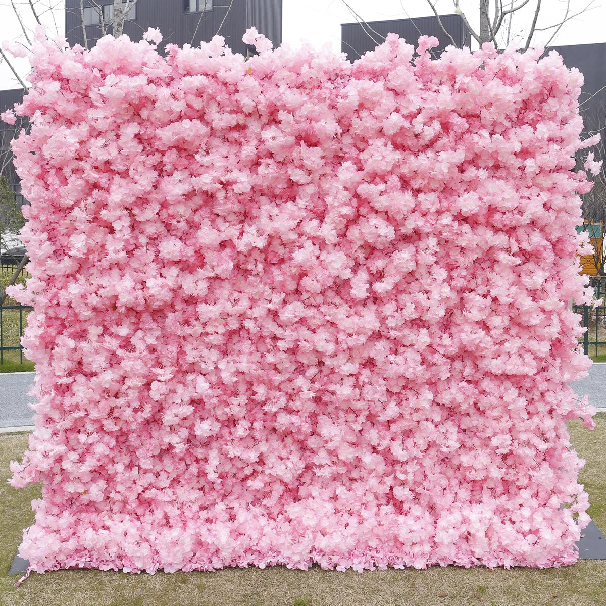 Gradient Rose Cloth Backdrop Curtain for Weddings and Events