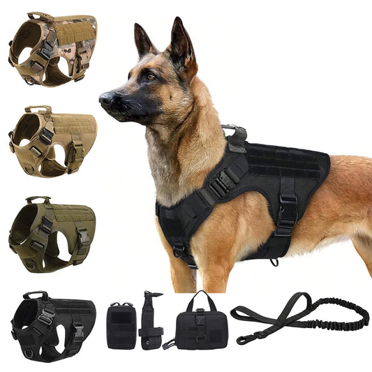 Petavel Tactical Dog Harness Featuring Quick Release Buckles