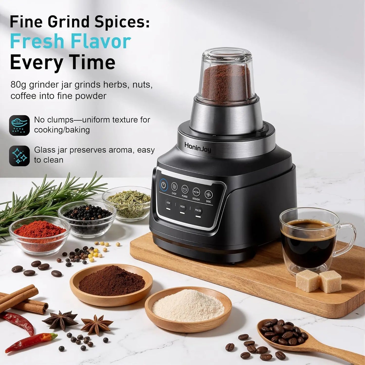 1300W 10-in-1 Blender and Food Processor for Smoothies