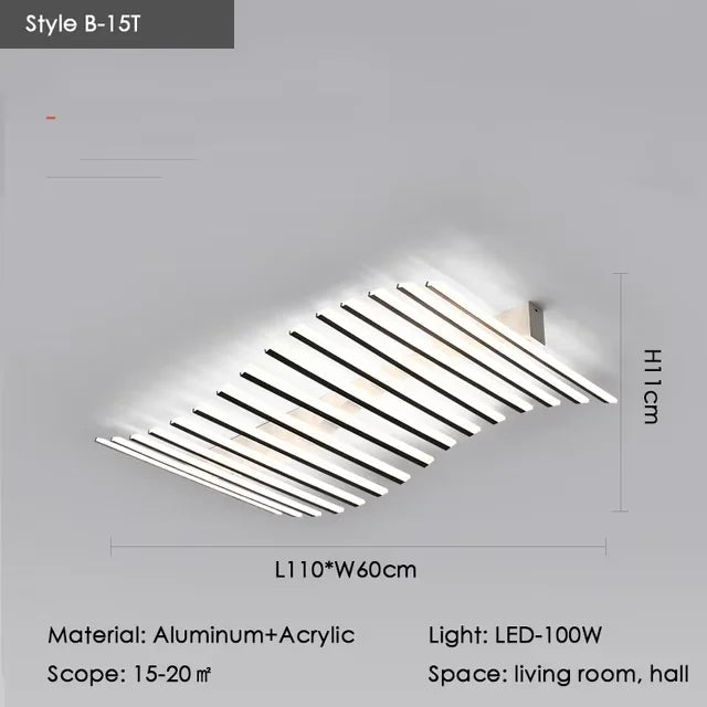 Nordic Designer Ceiling Lamp With LED And Remote Control