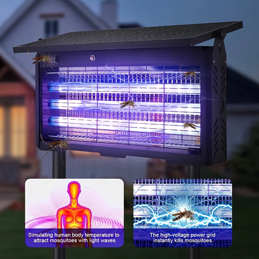 Outdoor Solar Mosquito Repellent Device And Killer Lamp