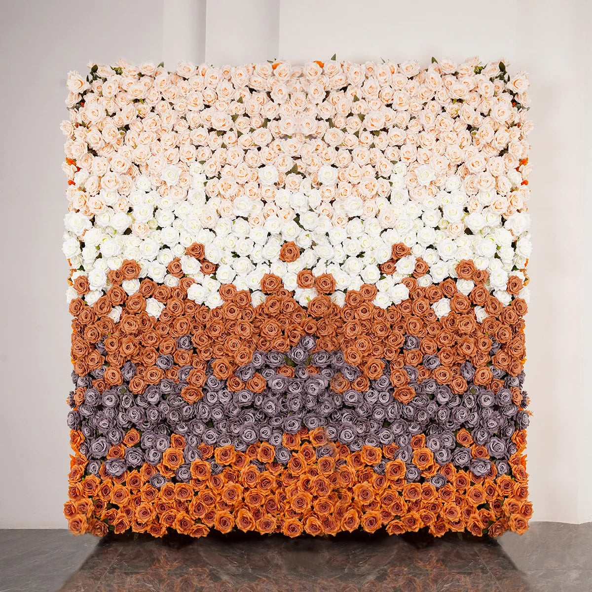Gradient Rose Cloth Curtain Backdrop for Outdoor Wedding Decor