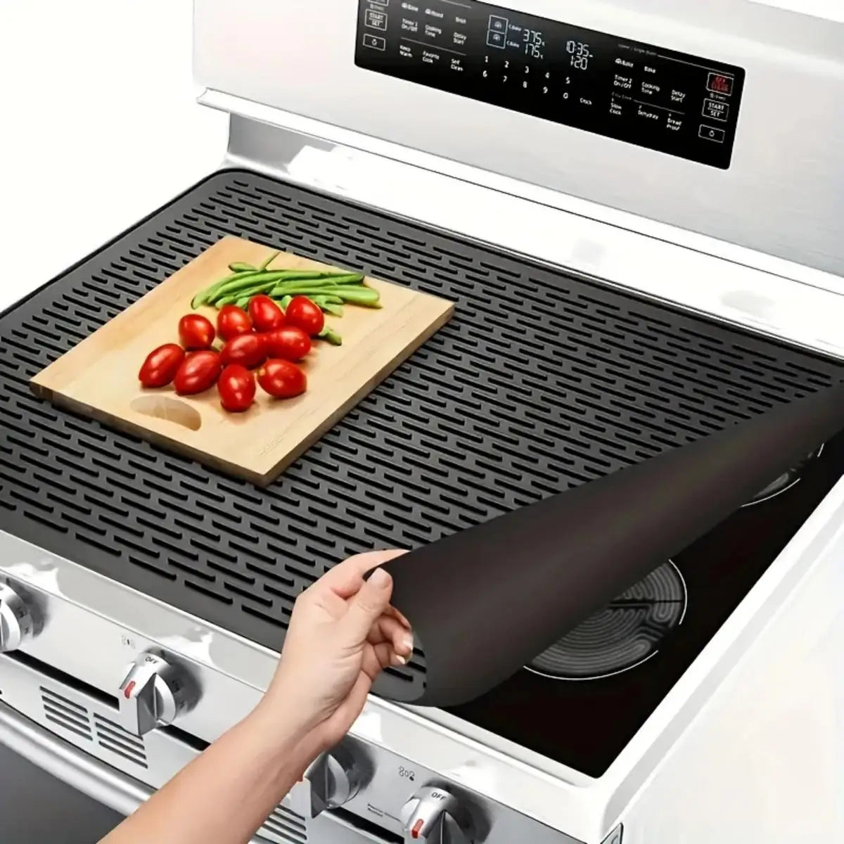 Silicone Stove Mat for Glass Top Stove Top Cover Electric Stove Protector XL Dish Drying Mat for Kitchen