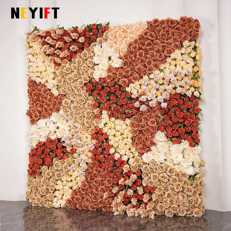 Gradient Rose Cloth Backdrop Curtain for Weddings and Events