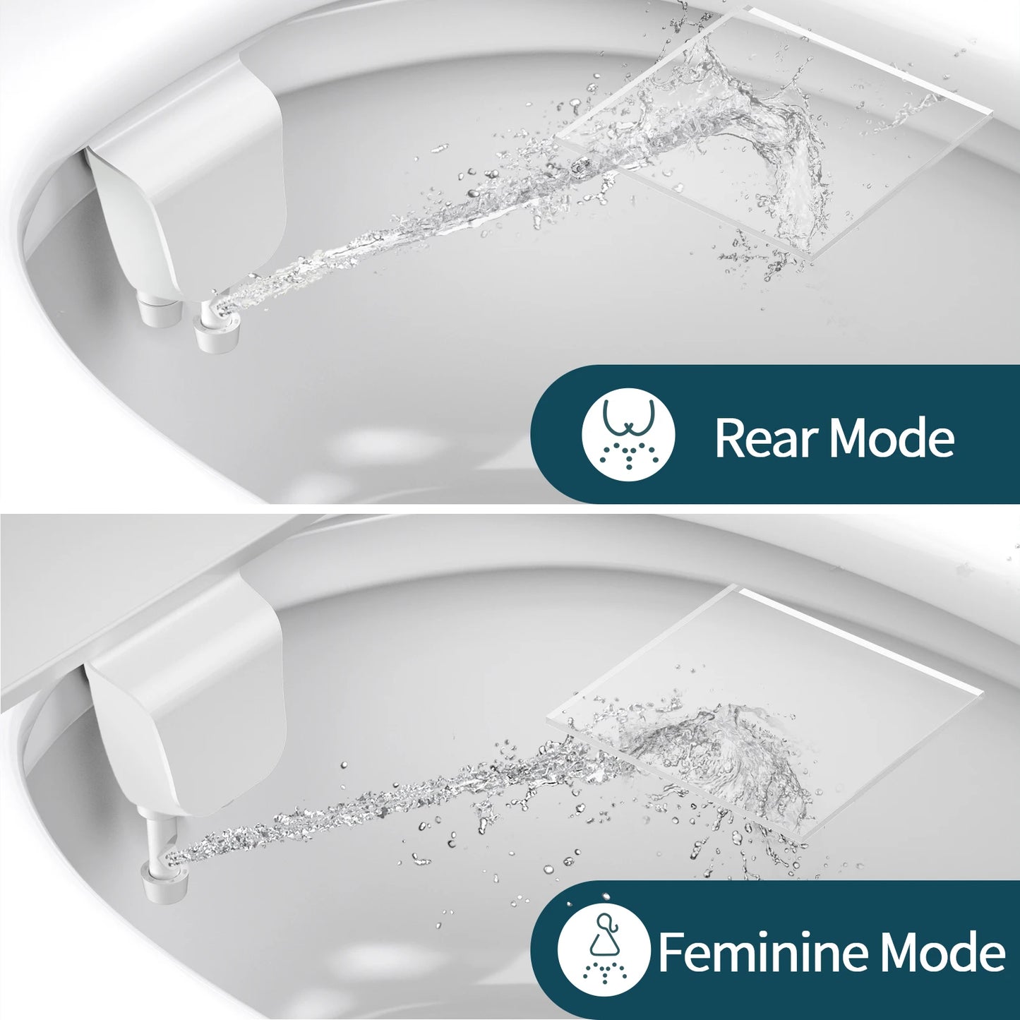 SAMODRA Dual Nozzle Bidet Attachment With Adjustable Water Pressure