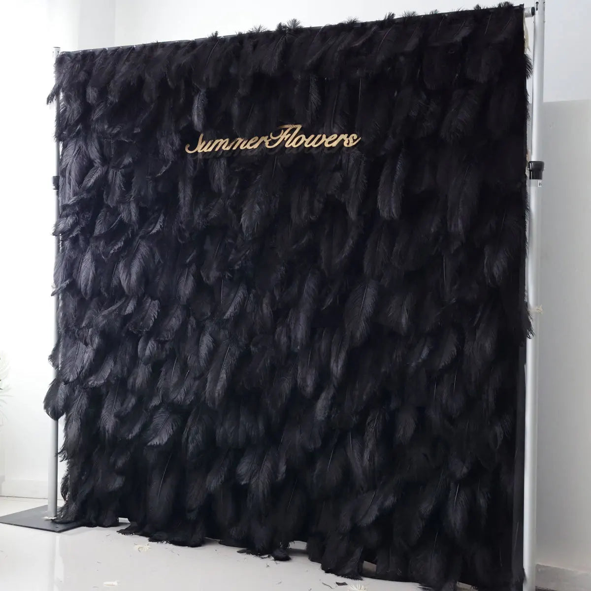 Gradient Rose Cloth Curtain Backdrop for Outdoor Wedding Decor