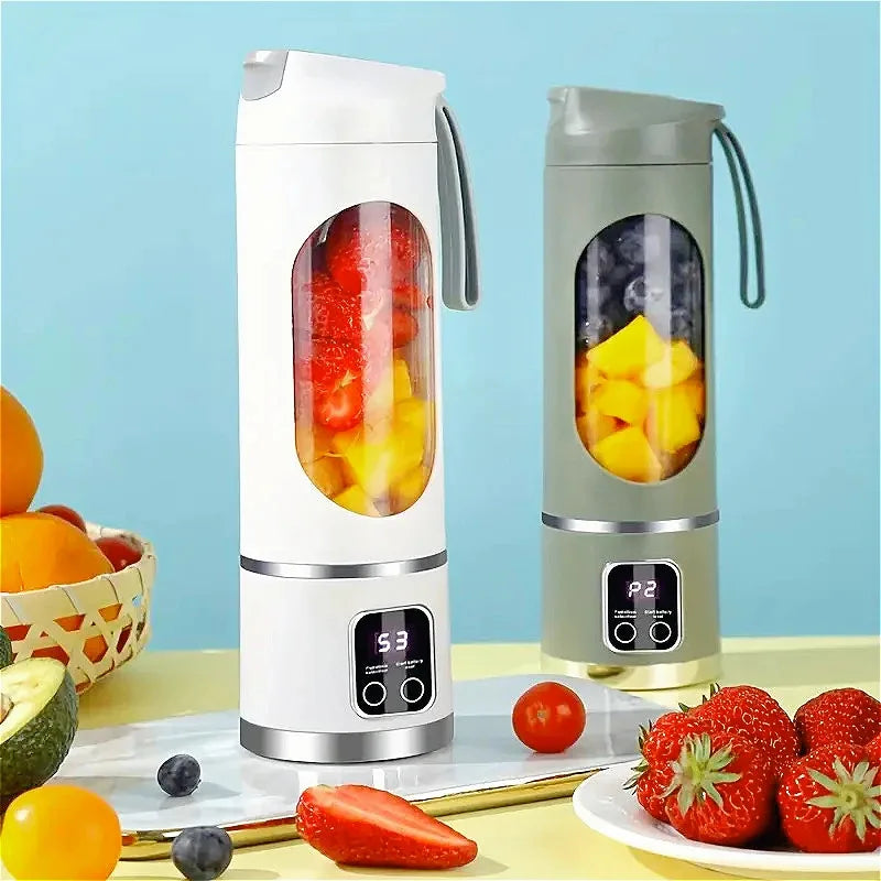 Portable Electric Juicer Travel Blender With 8 Blades