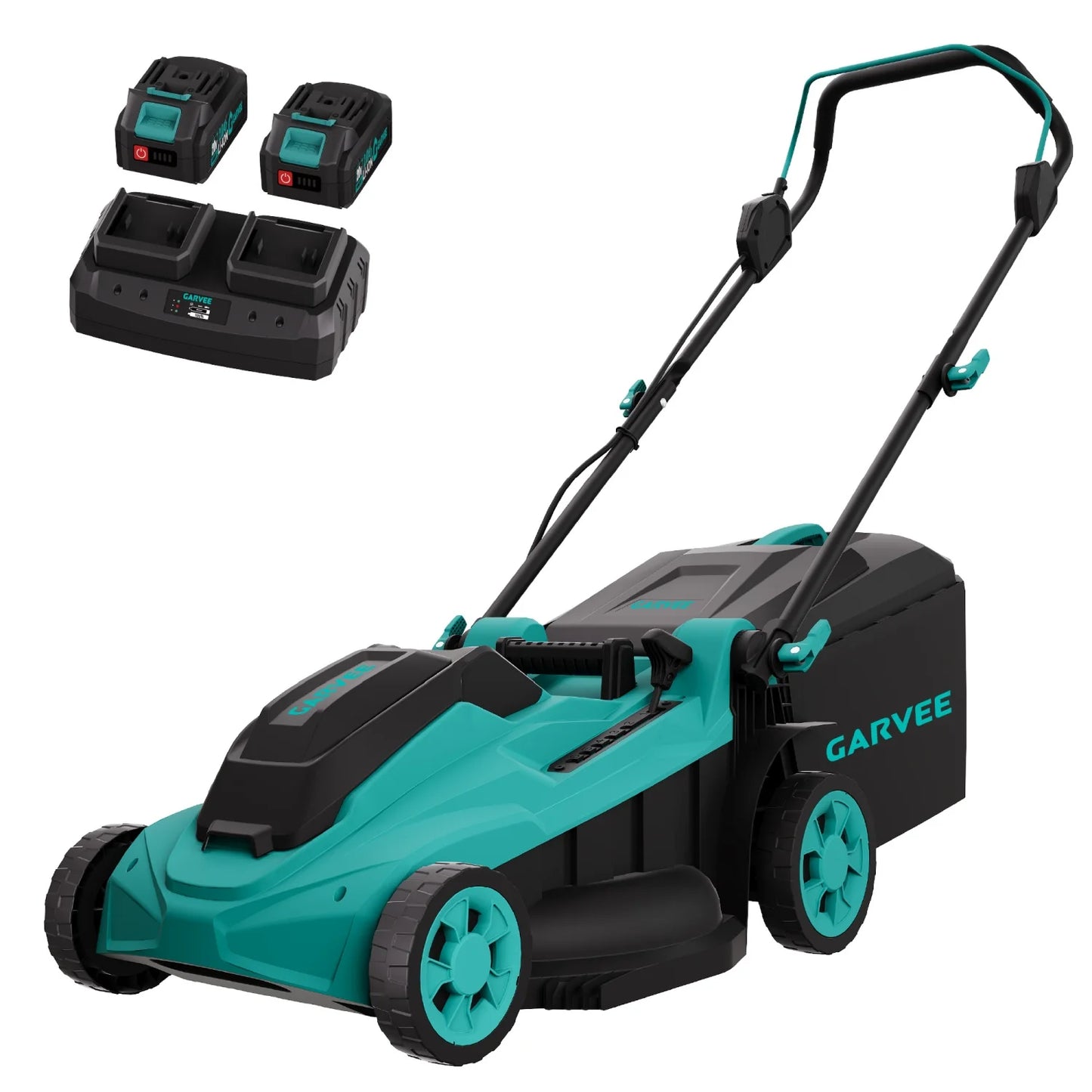 HiMISS 40V Cordless Lawn Mower With 2 Batteries Included