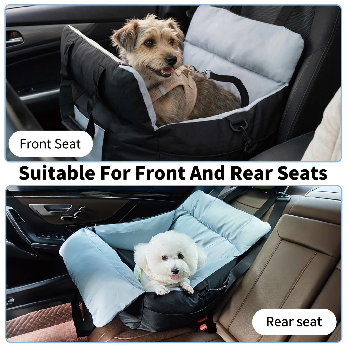 BINGOPAW Dog Car Seat Booster Carrier For Safe Travel
