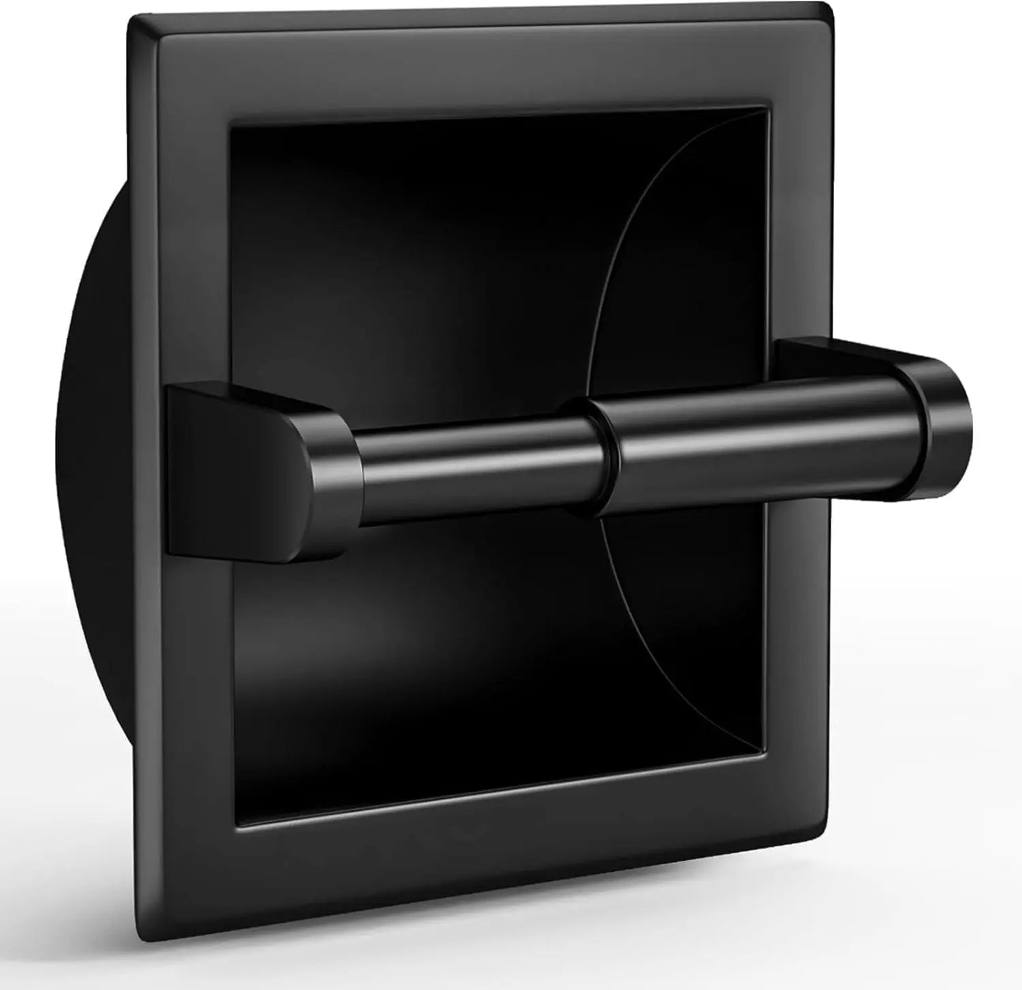 Stainless Steel Recessed Toilet Paper Holder Square Wall Mount