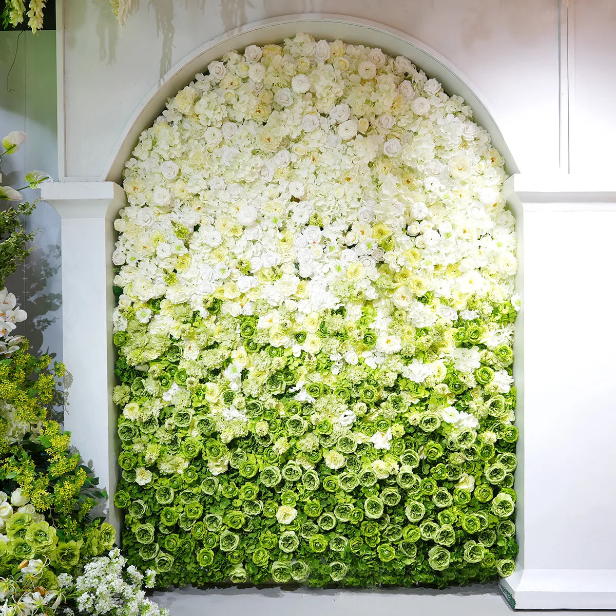Gradient Rose Cloth Backdrop Curtain for Weddings and Events
