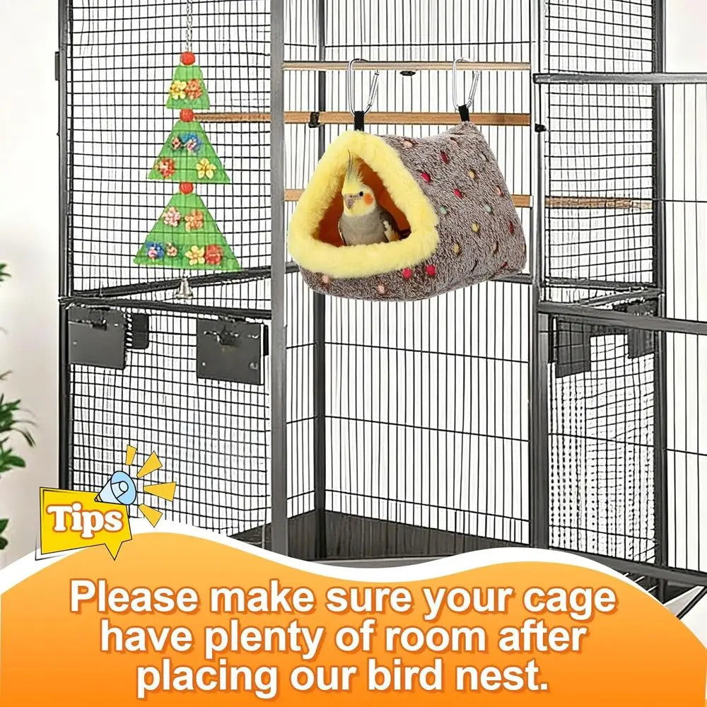 Bird Nest Cage With Hideaway For Small Parrots And Cockatiels