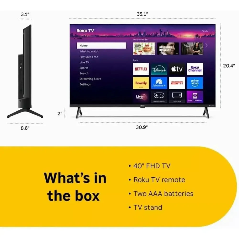Hiro Full 1080pResolution Smart TV With DolbyAudio WiFi