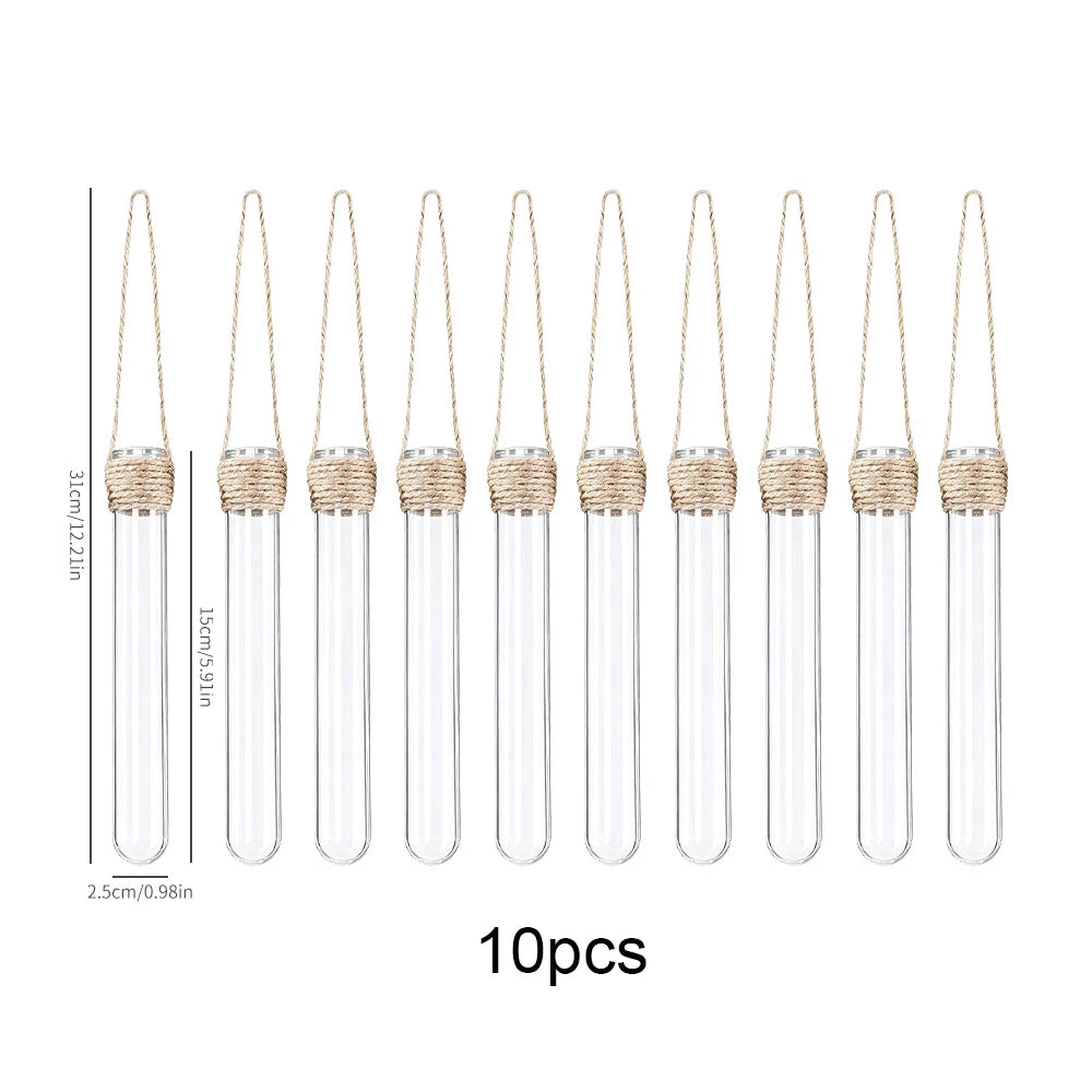 Hydroponic Flower Vase Wall-Mounted Test-Tube Holder Decor
