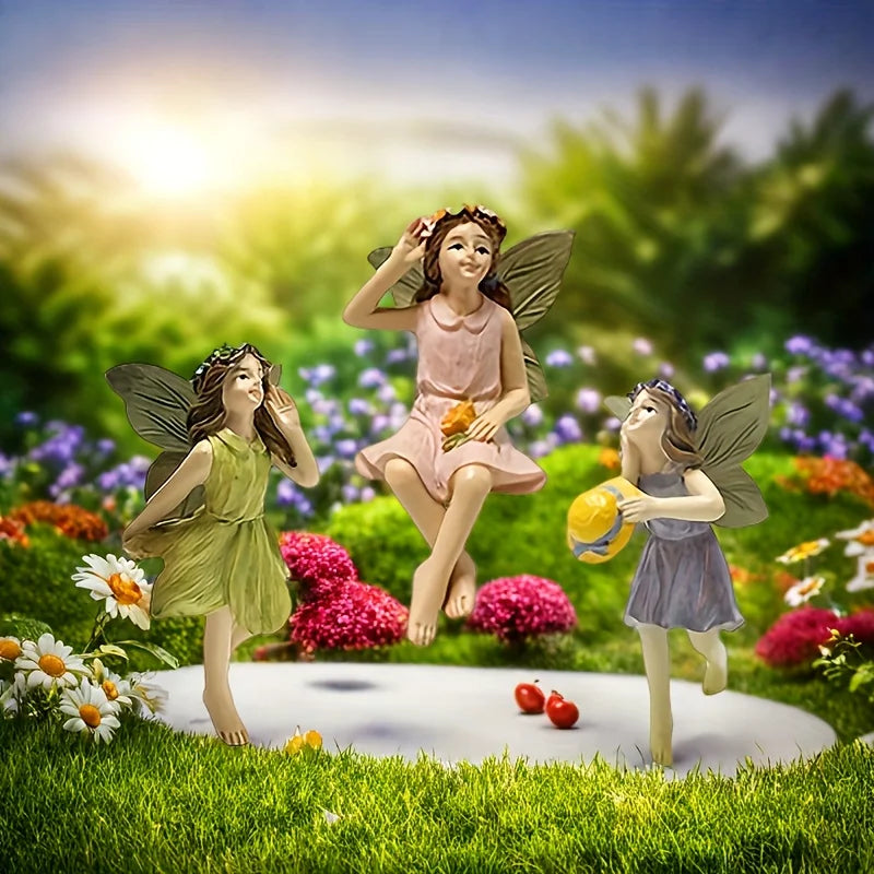 Fairy Garden Mini Figurines Set For Outdoor Lawn Decor