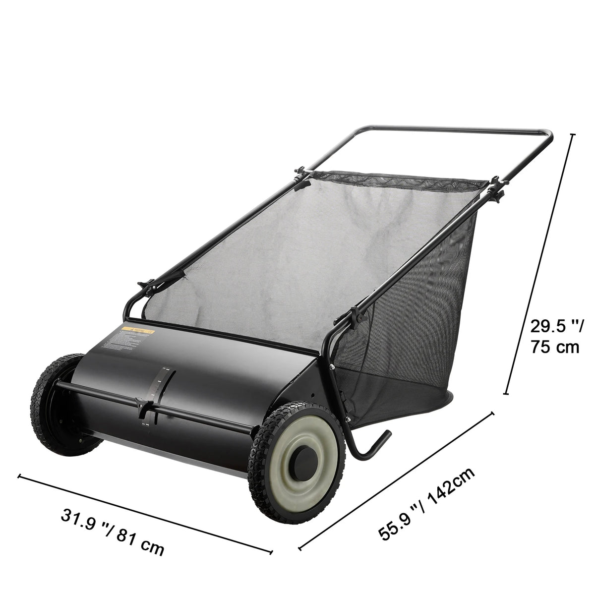 SucceBuy Heavy Duty Tow Behind Lawn Sweeper Collector