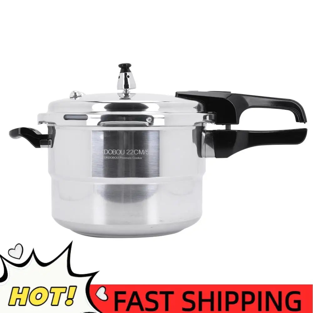 Aluminum Alloy Pressure Cooker with Steamed Layer Small Pressure Cooker Household Stovetop Pressure Canner for Induction Cooker