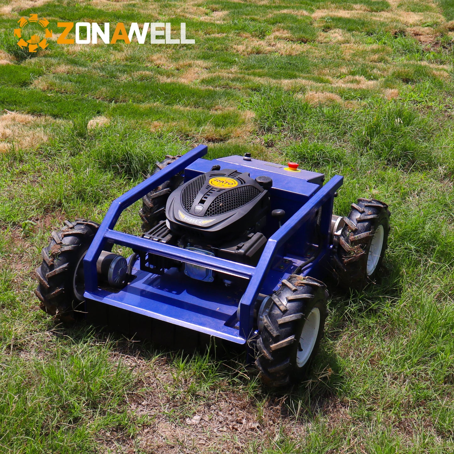 ZONAWELL Wireless Lawn Mower 4 Stroke Self Propelled 5 KMH