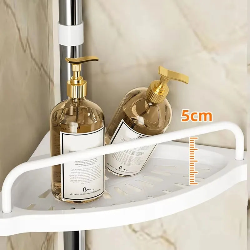 Corner Shower Bar Organizer And Towel Rack, Waterproof PP