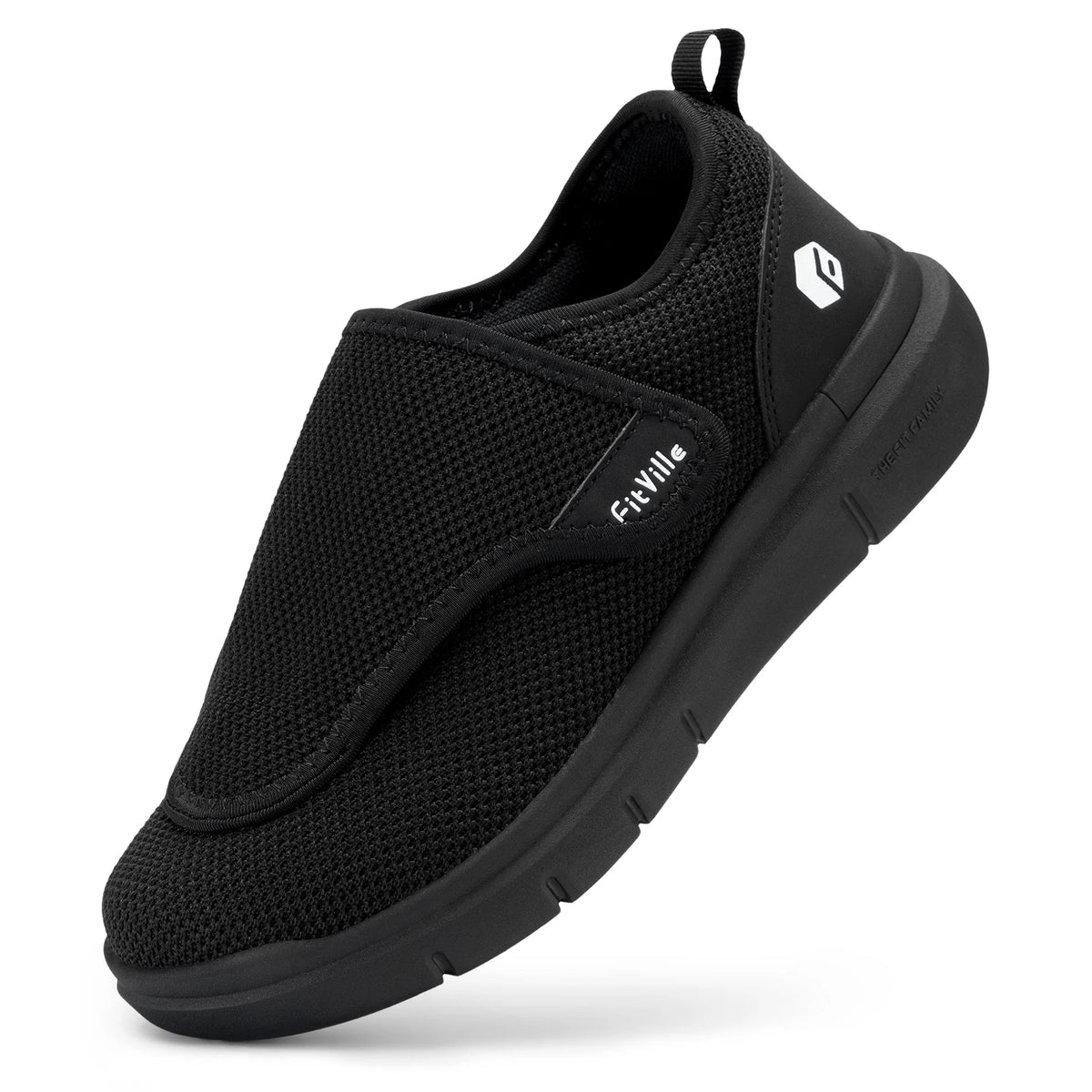 FitVille Men's Extra Wide Diabetic Orthopedic Walking Shoes Adjustable Fit
