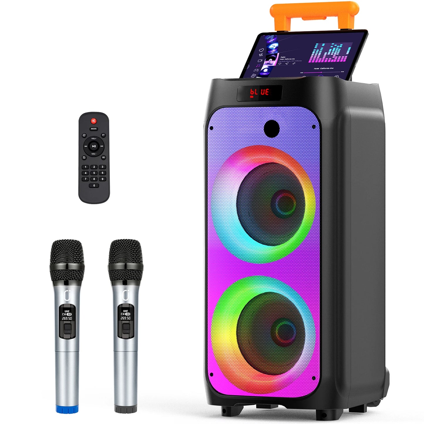 FanFun Large Bluetooth Karaoke Speaker With Wheels