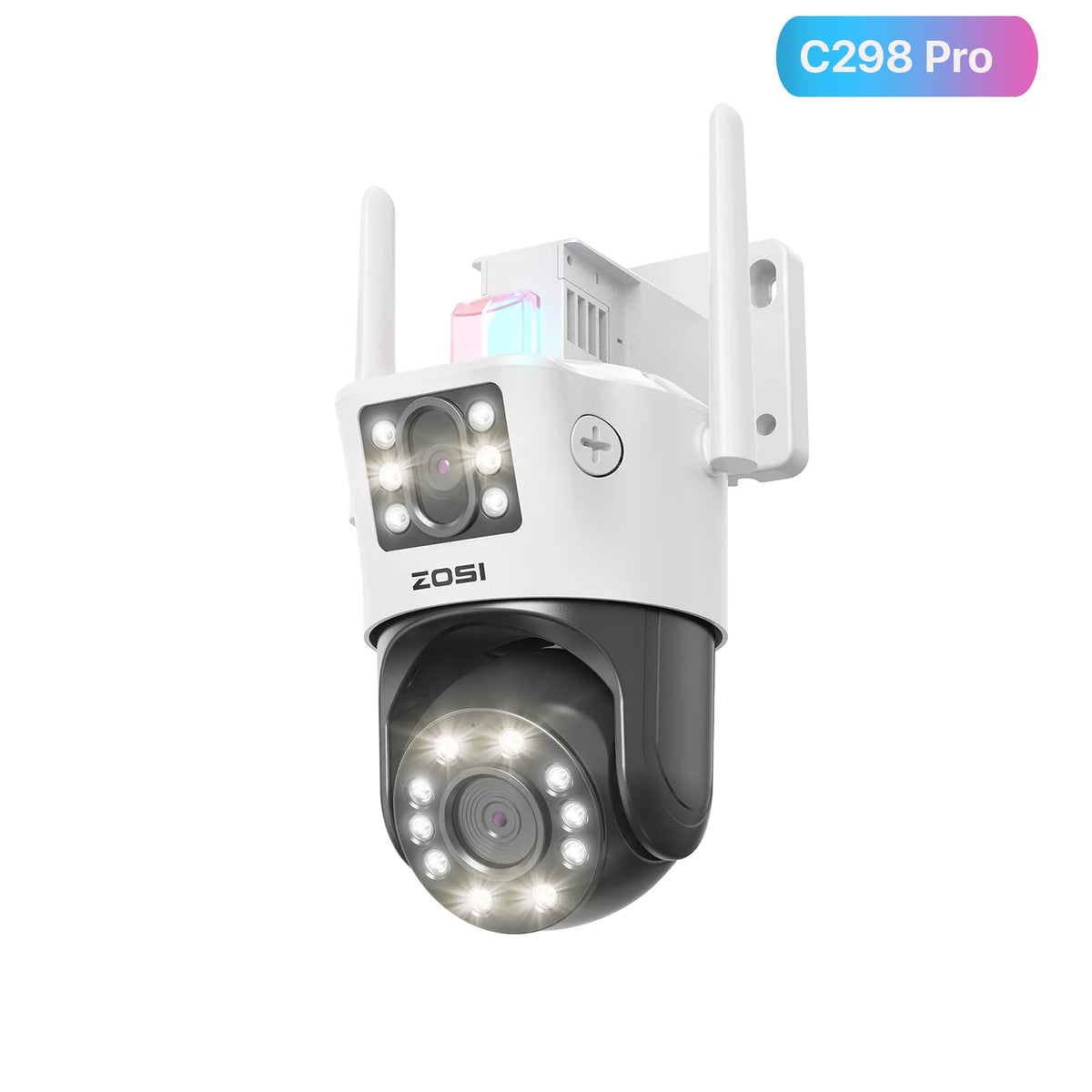 Zosi 4K Dual Lens PTZ Outdoor Surveillance Security Camera