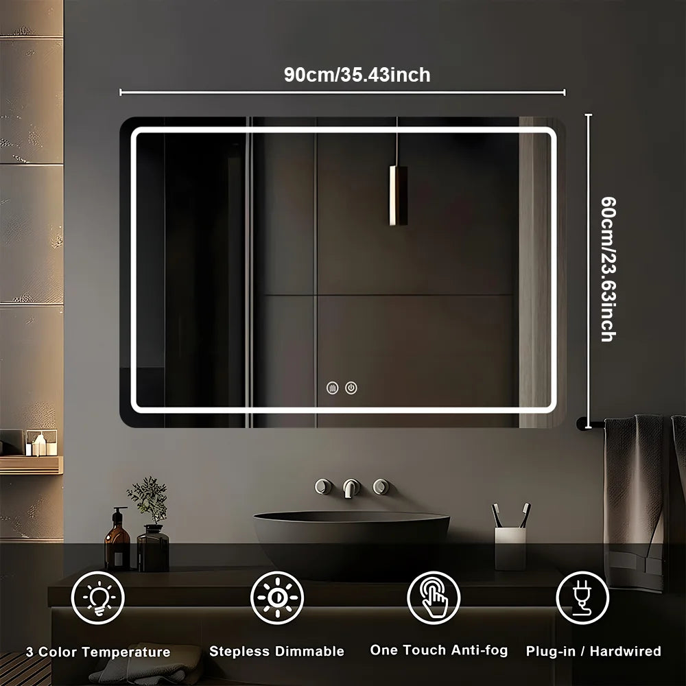 MYGIIVOVO LED Fogless Demister Vanity Mirror With Backlit Lights