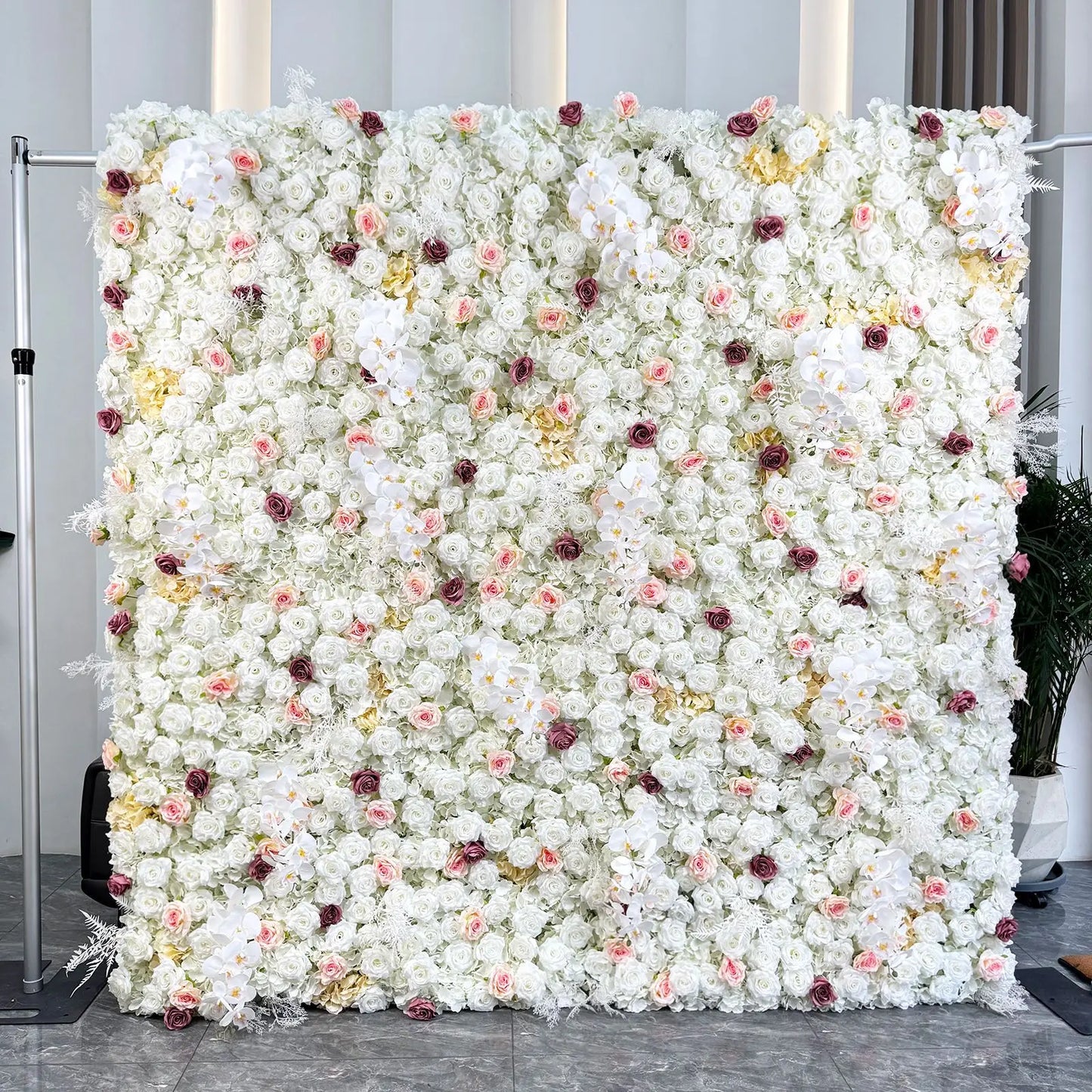 Gradient Rose Cloth Backdrop Curtain for Weddings and Events