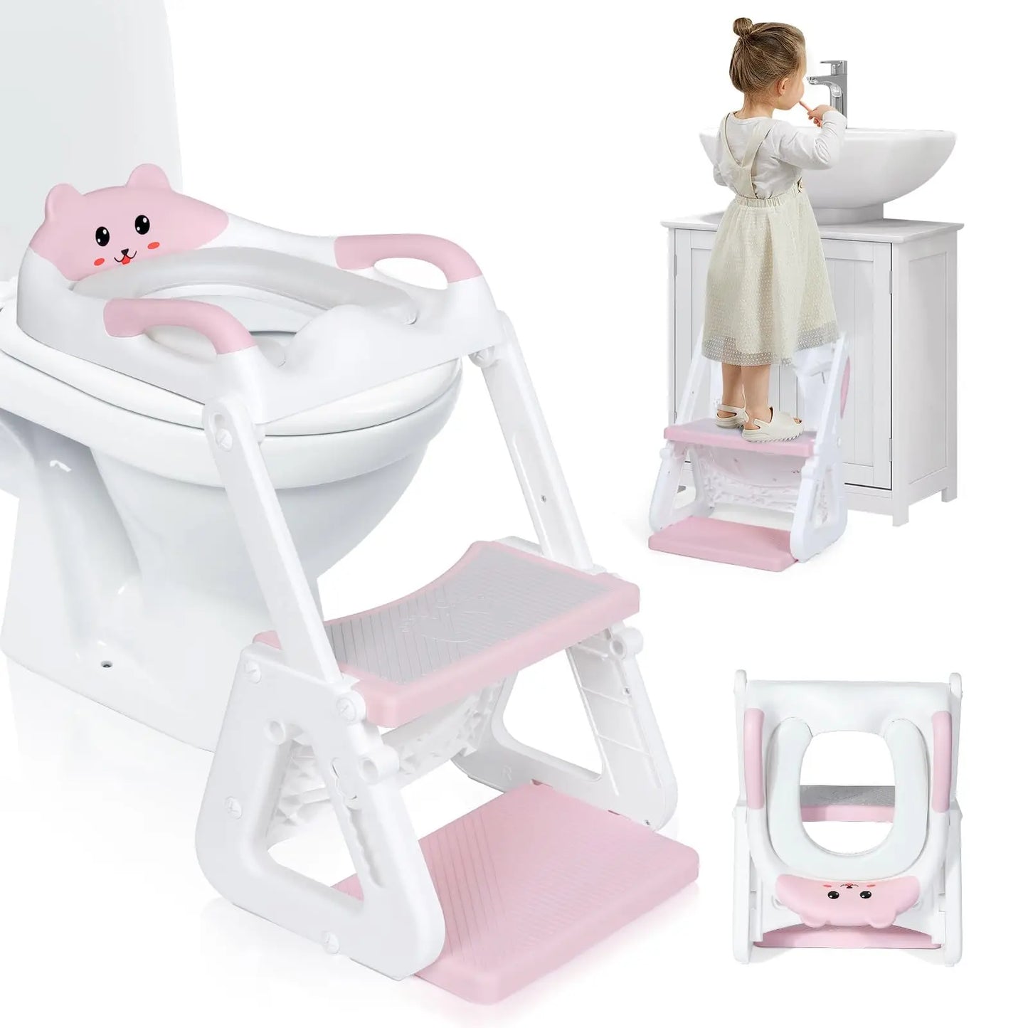 2-In-1 Potty Training Seat With Step Stool And Splash Guard
