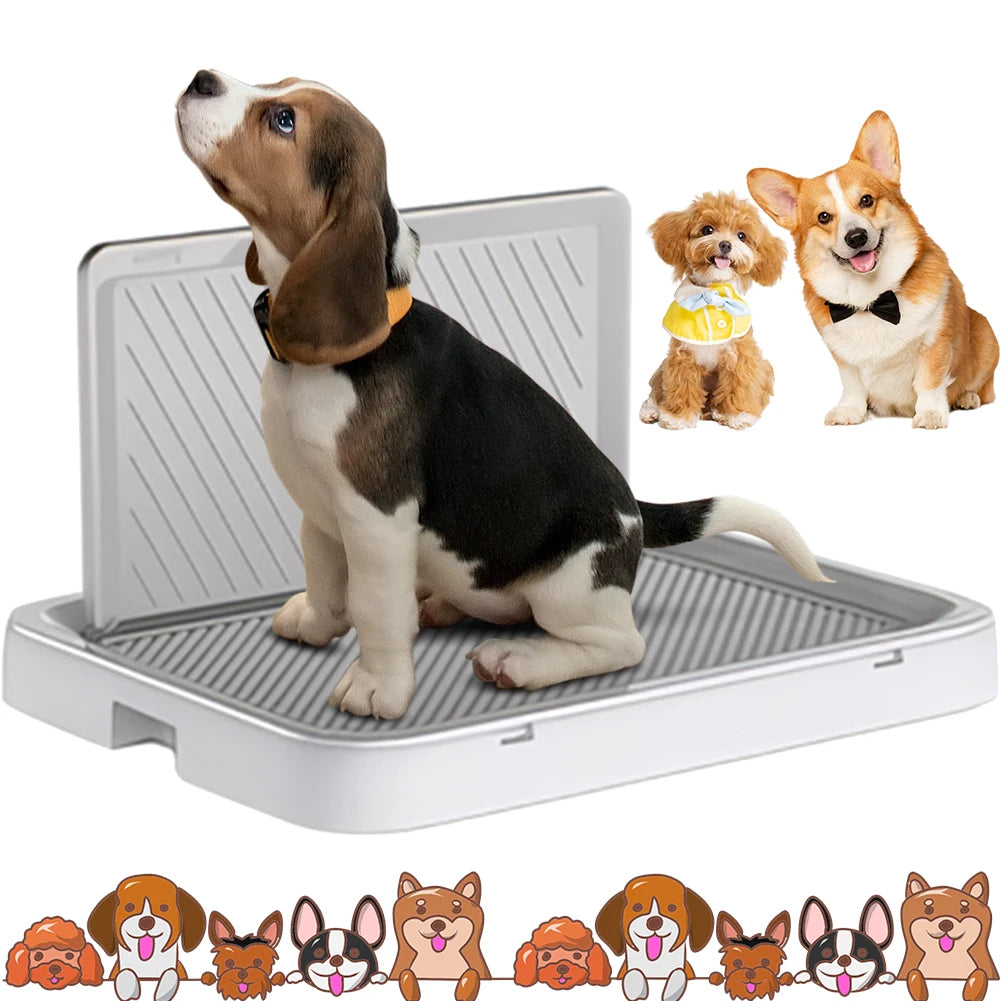 Portable Dog Potty Tray With Pee Wall For Training