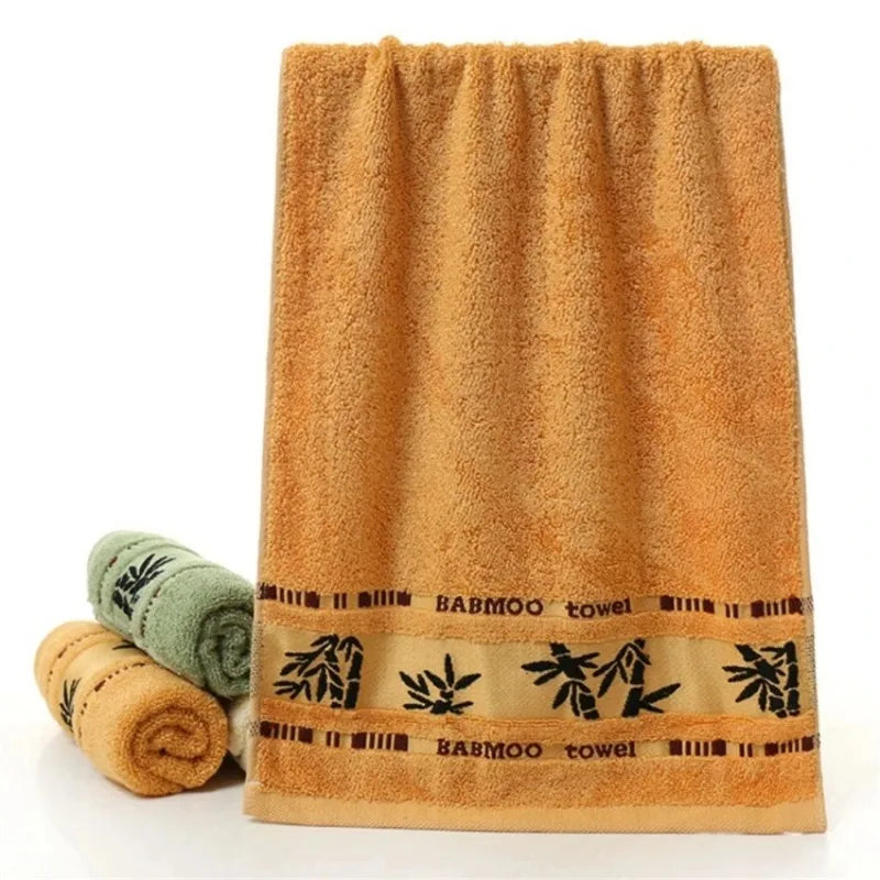 3pcs/set Bamboo Fiber Towel Soft Absorbent Quick-Dry Household Bathroom Towel Comfortable Face Body Towel for Daily Use