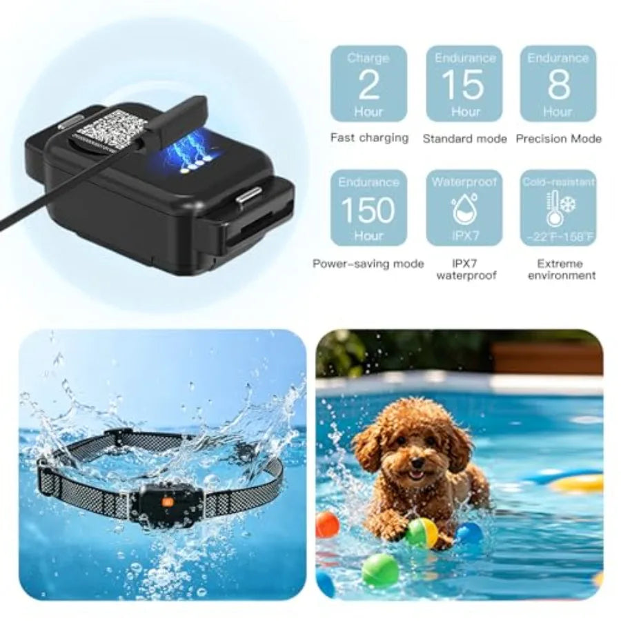 Yao Hui Huang GPS Dog Collar Real Time Wireless Alert