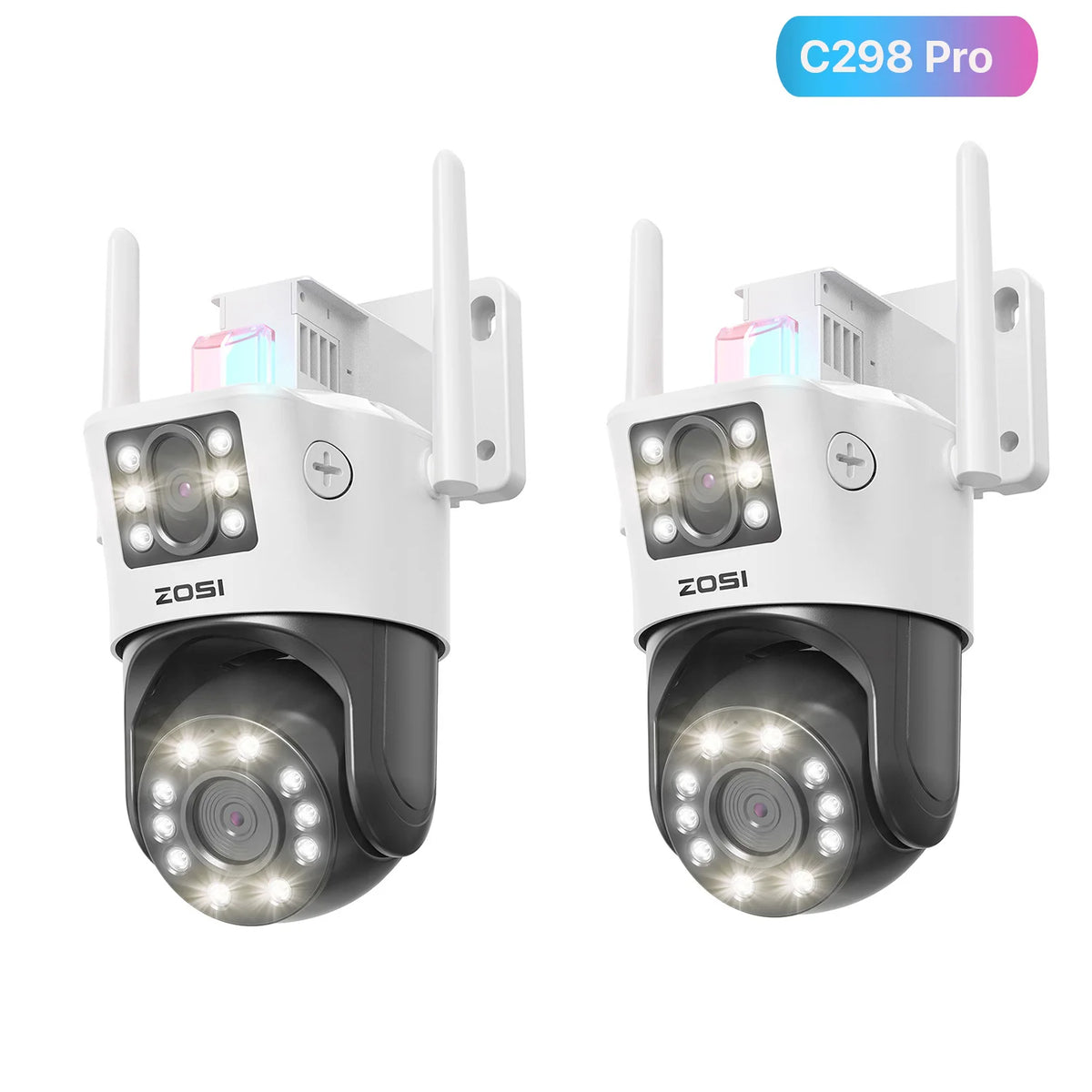 Zosi 4K Dual Lens PTZ Outdoor Surveillance Security Camera
