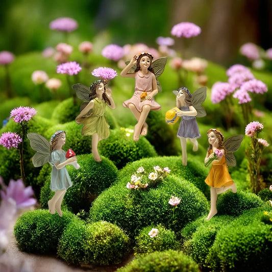 Fairy Garden Mini Figurines Set For Outdoor Lawn Decor