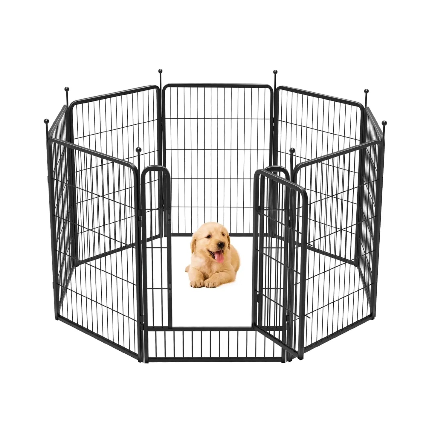 Studyset Dog Exercise Pen Indoor Outdoor Portable Metal