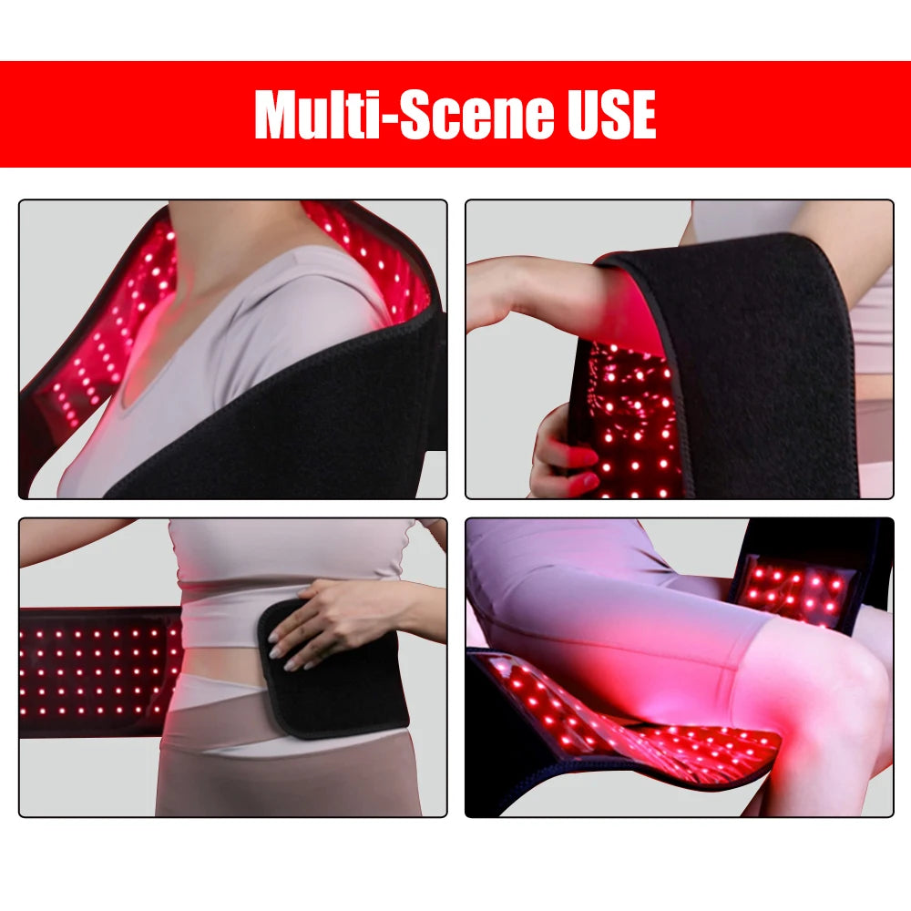 Red Light Therapy Belt 660nm 850nm Near Infrared For Body Relief