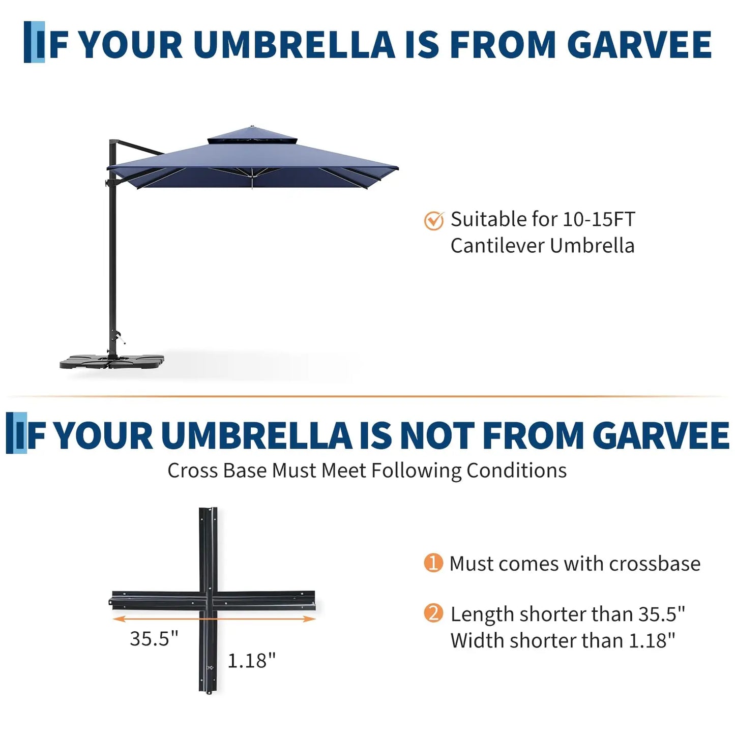 Patio Umbrella Base, 220lb Capacity Heavy Duty Design with Adjustable Pole Adapter Fits 1.5" to 2.1" Poles for 7.5-11FT Umbrellas, Corrosion-Resistant and Wind-Resistant for Outdoor, Patio