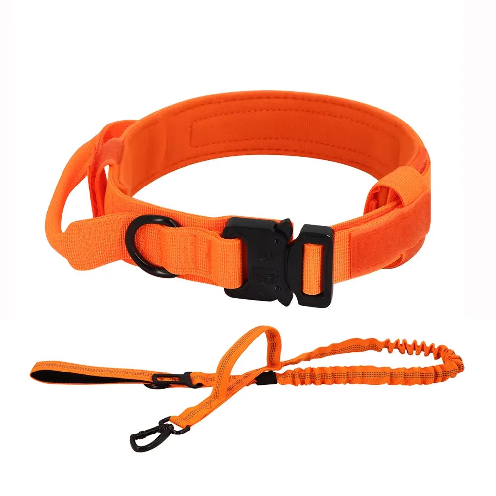 Dog Training Collar Adjustable Tactical Collar And Leash Set