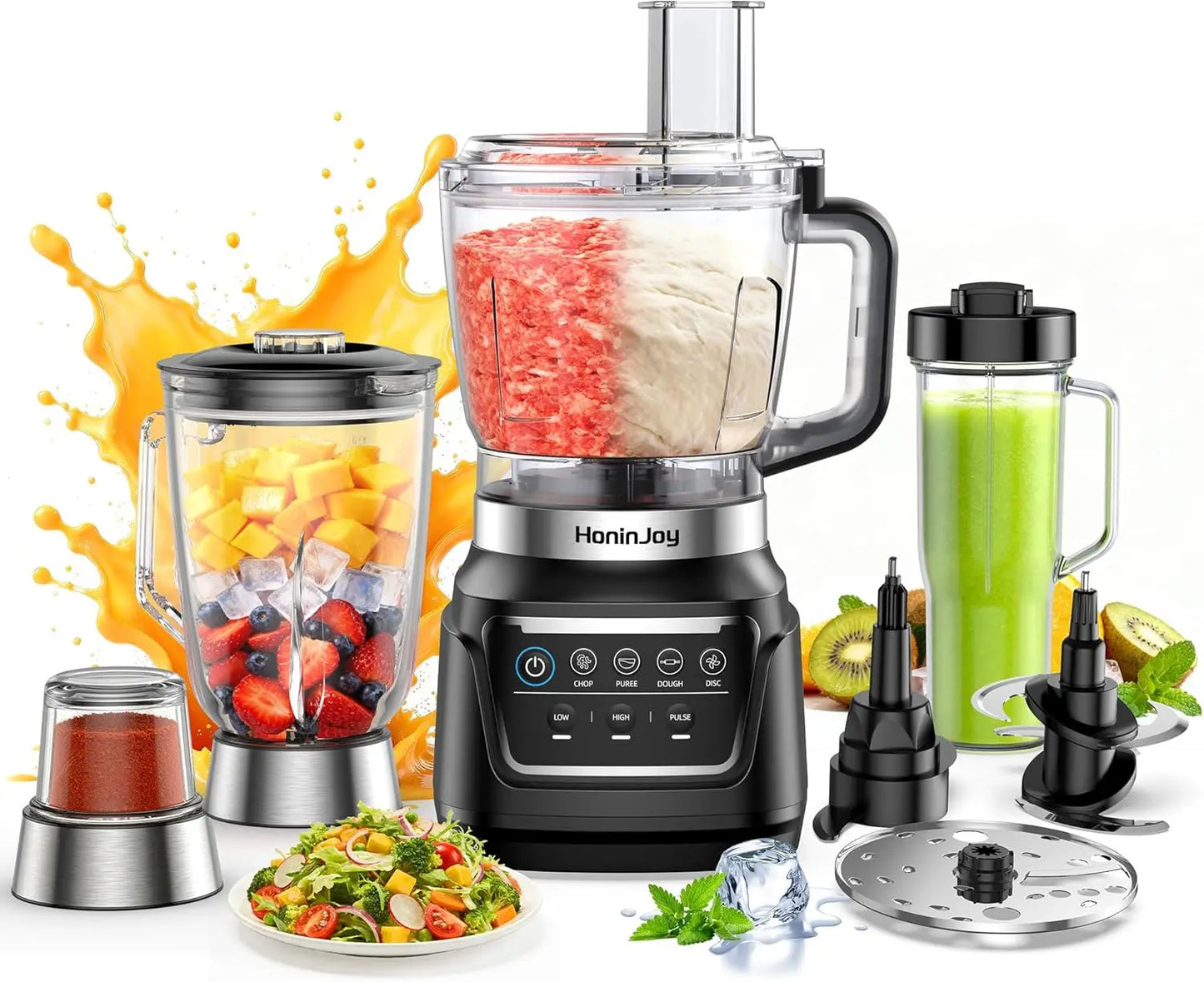 1300W 10-in-1 Blender and Food Processor for Smoothies
